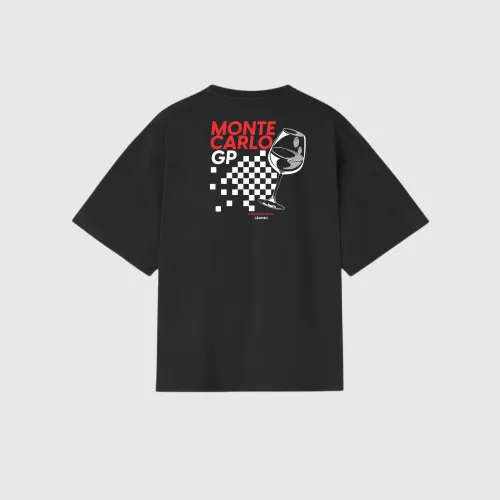 Remera Liberato Oversize Negra Monte Carlos Gp