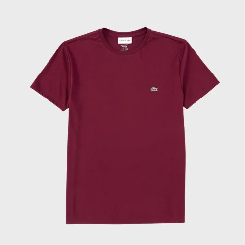 Remera Cuello Redondo Lacoste Bordo