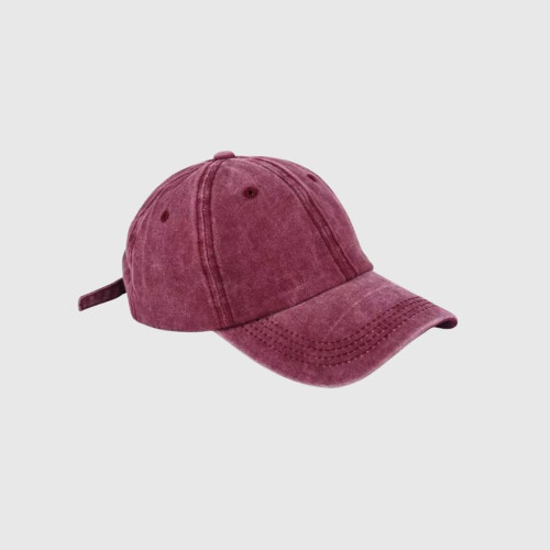 GORRA AH LAVADO BORDO