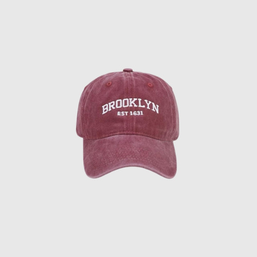 GORRA AH LAVADO BORDO BROOKLYN