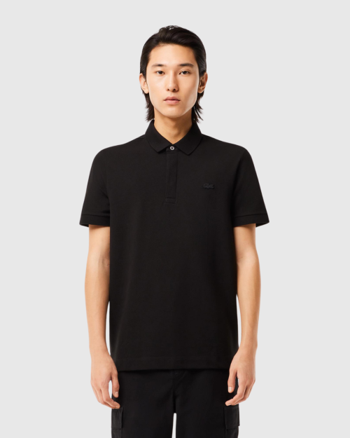 REMERA LACOSTE PARIS POLO NEGRA