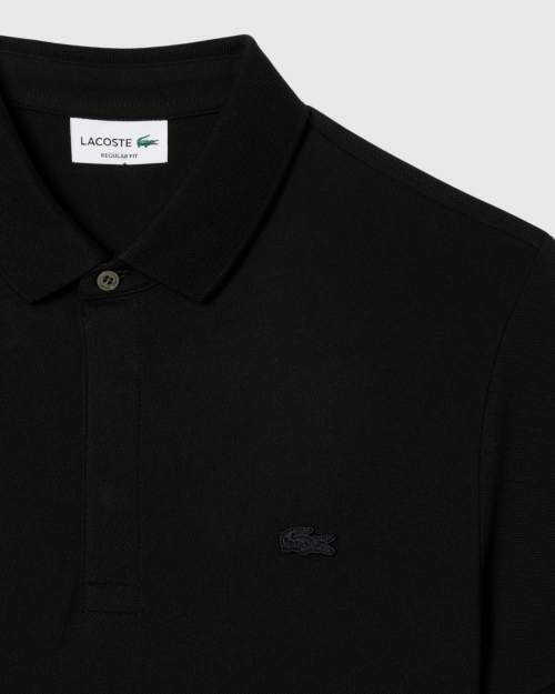 REMERA LACOSTE PARIS POLO NEGRA