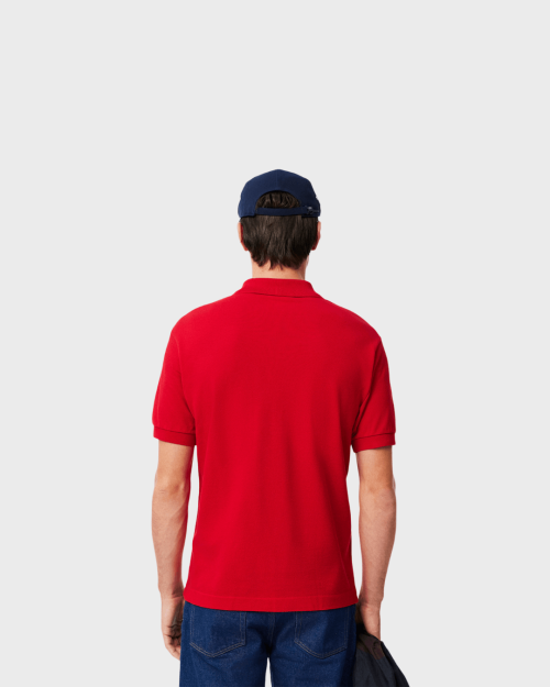 REMERA CUELLO POLO LACOSTE ROJA