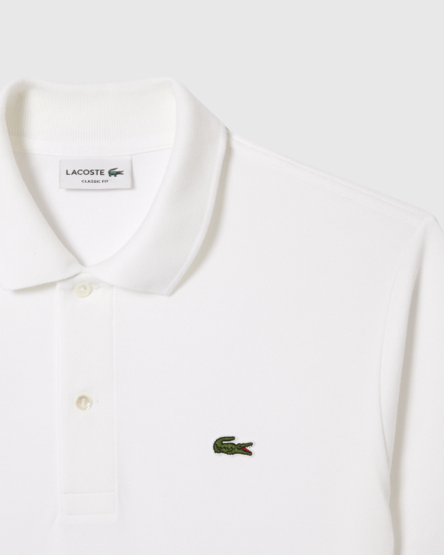 REMERA CUELLO POLO LACOSTE BLANCA