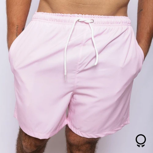 SHORT DE BAÑO LIBERATO BASICS ROSADO