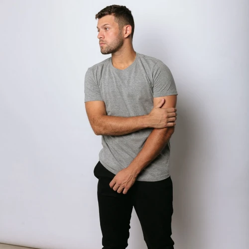 REMERA LIBERATO BASICS REGULAR FIT GRIS