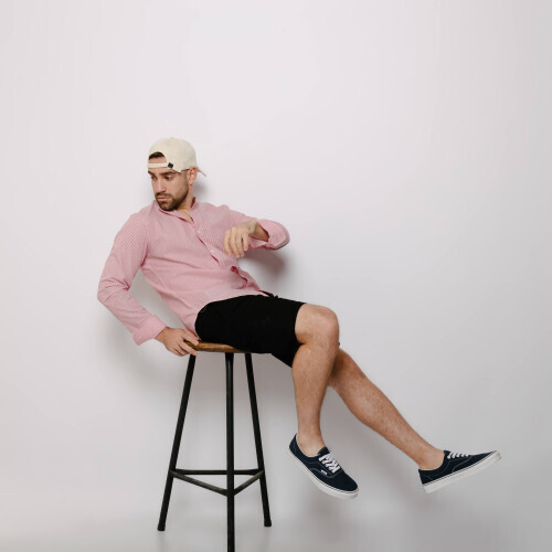 CAMISA LIBERATO BASICS MAO MANGAS LARGAS RAYAS ROJAS