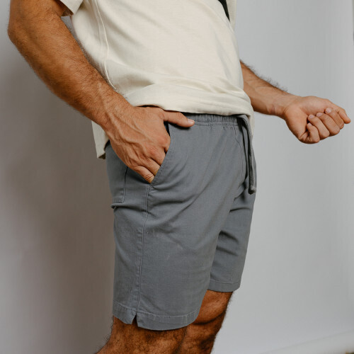 BERMUDA CON GOMA LIBERATO BASICS GRIS