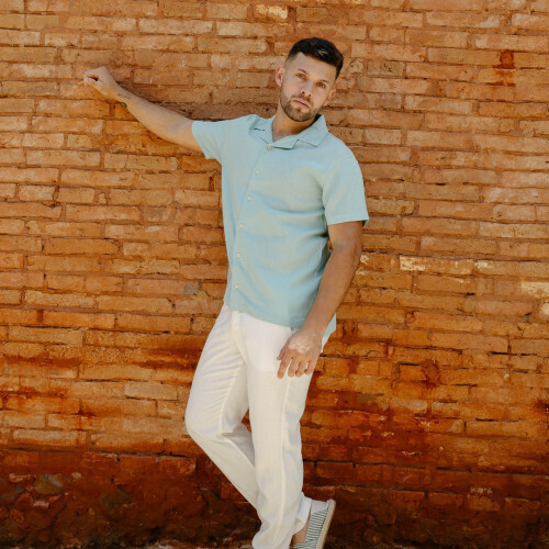 CAMISA LIBERATO BASICS PLAYERA TURQUESA