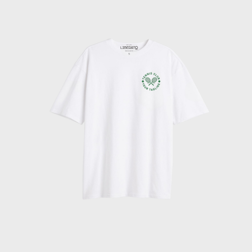 REMERA OVERSIZE PREMIUM 250 GSM LIBERATO BASICS  MARFIL YOU JUST GOT SERVED