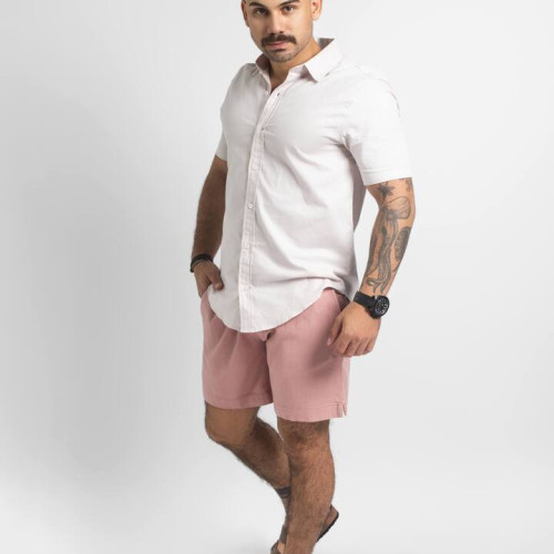 CAMISA LIBERATO BASICS MANGAS CORTAS BEIGE