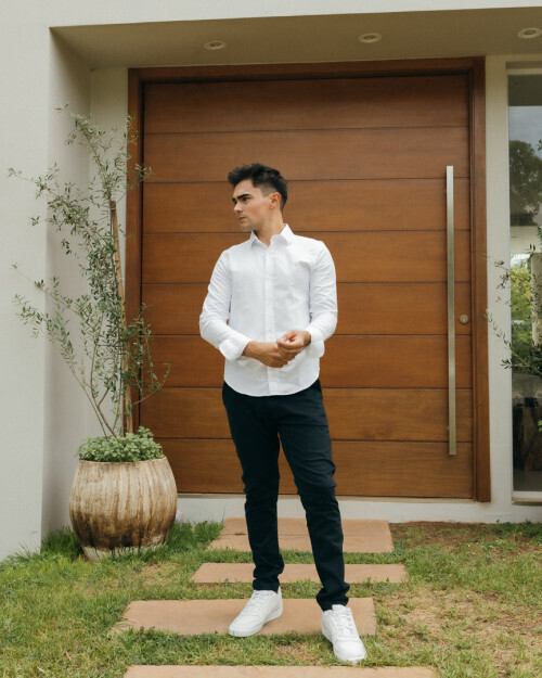 CAMISA LIBERATO BASICS MANGAS LARGAS BLANCA