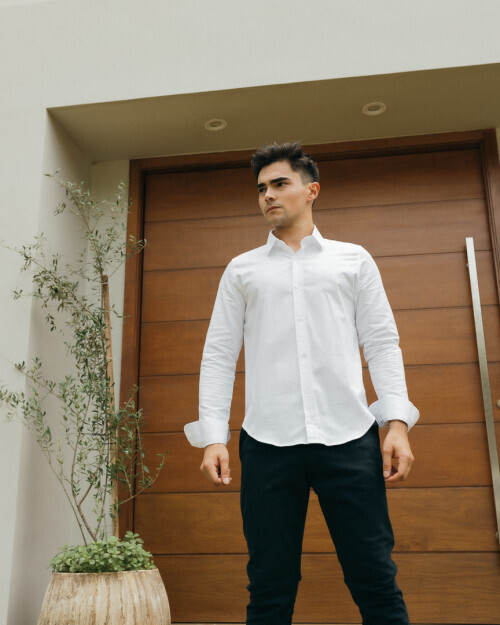 CAMISA LIBERATO BASICS MANGAS LARGAS BLANCA