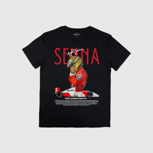 REMERA LIBERATO REGULAR FIT NEGRA SENNA