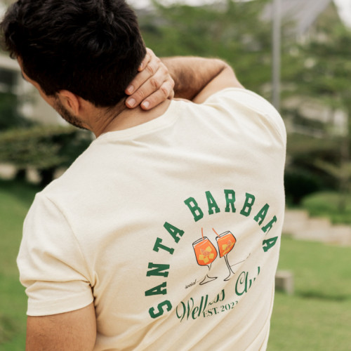 REMERA LIBERATO BASICS REGULAR FIT BEIGE SANTA BARBARA WELLNES CLUB