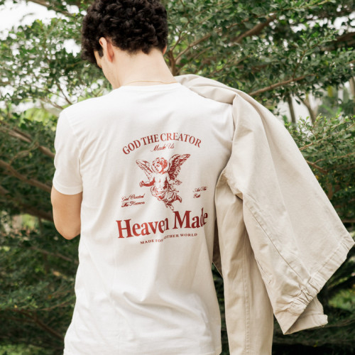 REMERA LIBERATO BASICS REGULAR FIT  MARFIL HEAVEN MADE