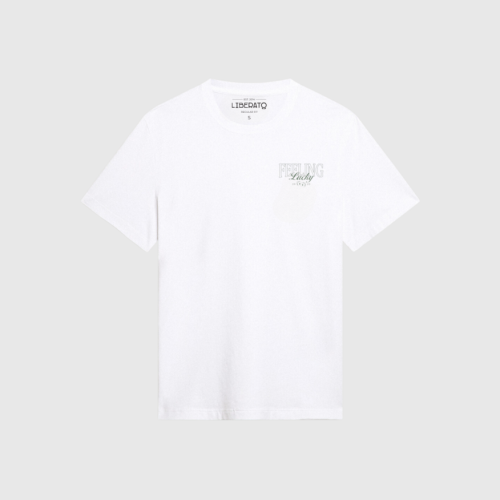 REMERA LIBERATO BASICS REGULAR FIT  MARFIL FEELING LUCKY