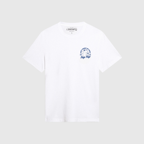 REMERA LIBERATO BASICS REGULAR FIT  MARFIL HUP HUP