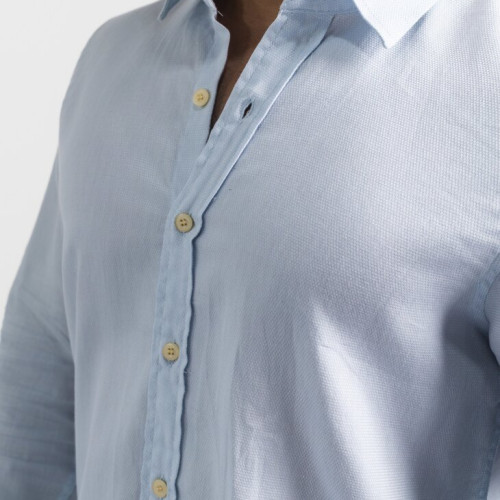 CAMISA LIBERATO BASICS MANGAS LARGAS CELESTE FANTASIA