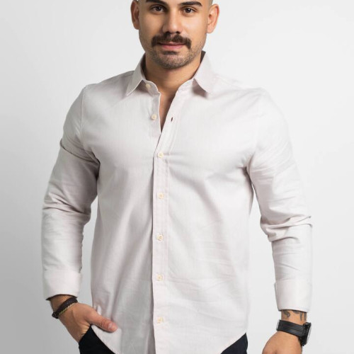 CAMISA LIBERATO BASICS MANGAS LARGAS BEIGE