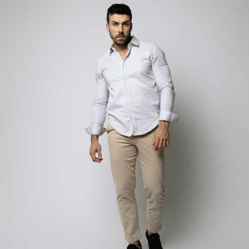 CAMISA LIBERATO BASICS MANGAS LARGAS GRIS