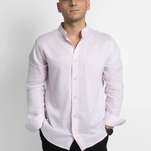 CAMISA LIBERATO BASICS MAO MANGAS LARGAS ROSADA FANTASIA