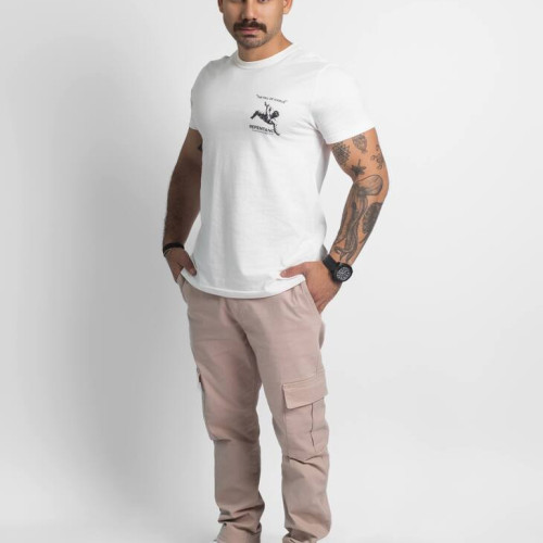 REMERA LIBERATO BASICS REGULAR FIT  MARFIL THE FALL OF ICARUS
