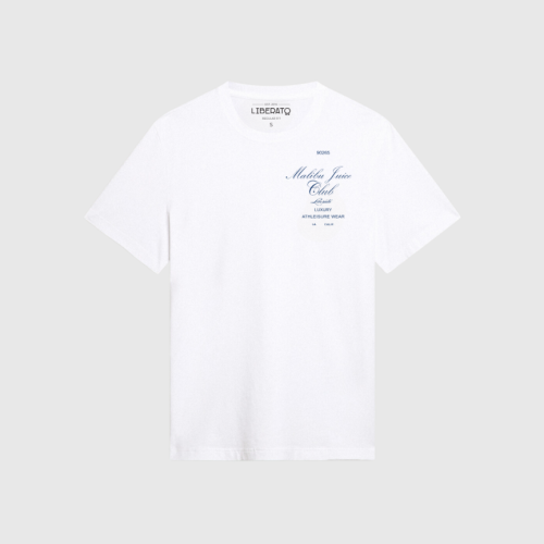 REMERA LIBERATO BASICS REGULAR FIT  MARFIL MALIBU JUICE CLUB