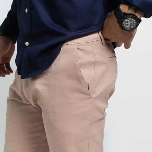 PANTALON LIBERATO BASICS CON GOMA BEIGE
