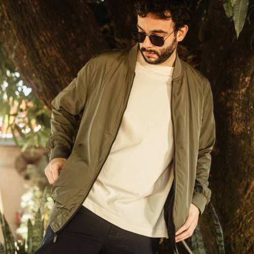 Bomber Jacket Liberato Basics Verde Musgo