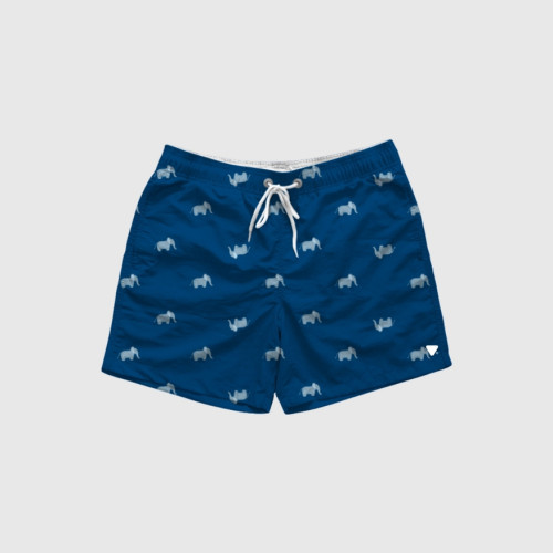 SHORT DE BAÑO AZUL ELEFANTES
