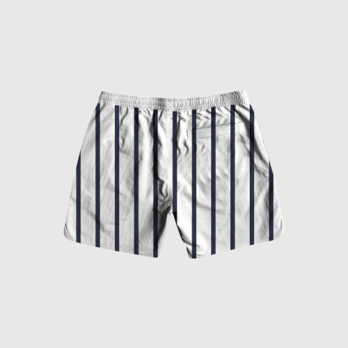 SHORT DE BAÑO LIBERATO BLANCO RAYAS AZULES