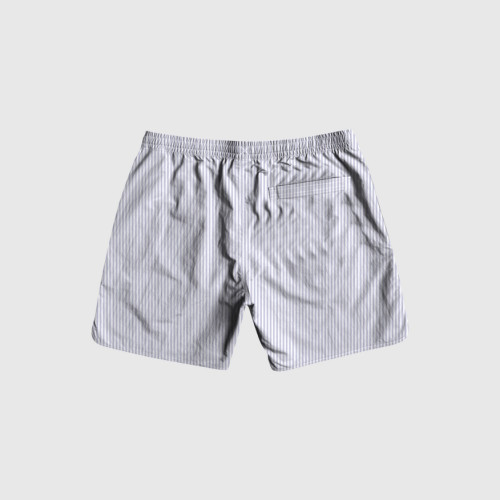 SHORT DE BAÑO LIBERATO BLANCO CON RAYAS LAVANDA
