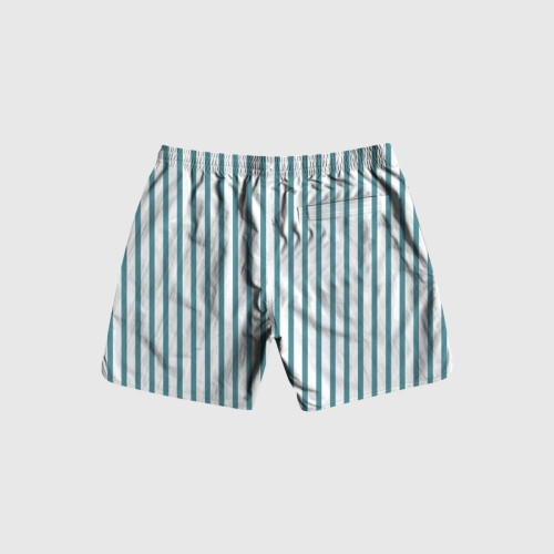 SHORT DE BAÑO LIBERATO BLANCO RAYAS VERDES