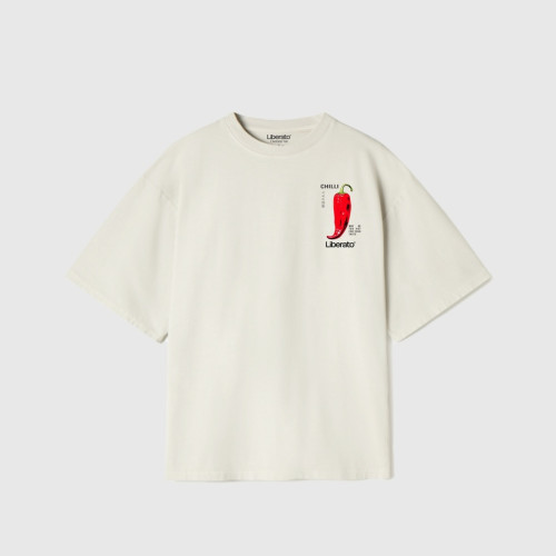 REMERA LIBERATO PREMIUM 250GSM OVERSIZE BEIGE CHILLI