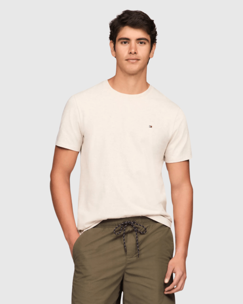 REMERA TOMMY HILFIGER BEIGE